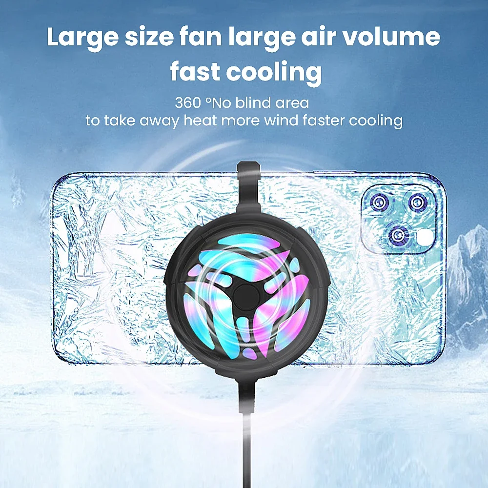 2026NEW EST USB Air-cooled Mobile Phones Radiator Back Clip General Charging Small Fan Gift Suitable for All Mobile Phones