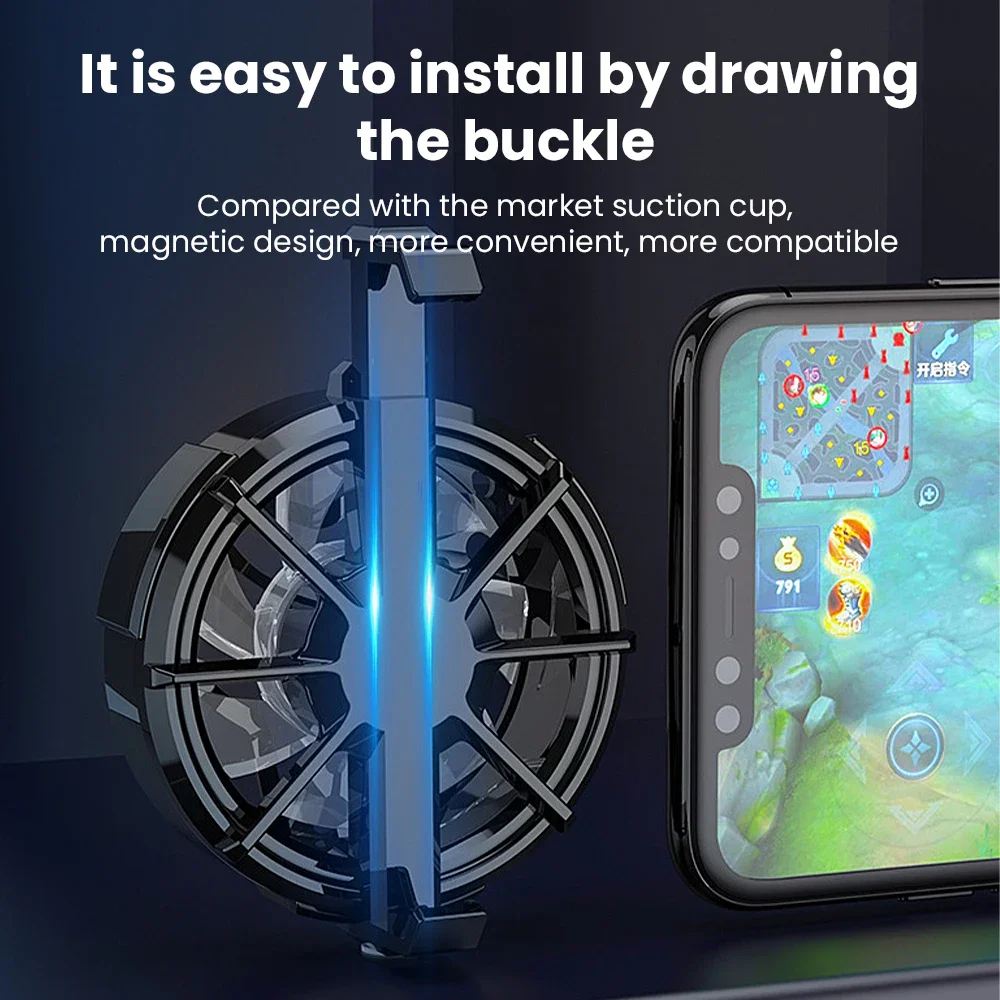 2026NEW EST USB Air-cooled Mobile Phones Radiator Back Clip General Charging Small Fan Gift Suitable for All Mobile Phones