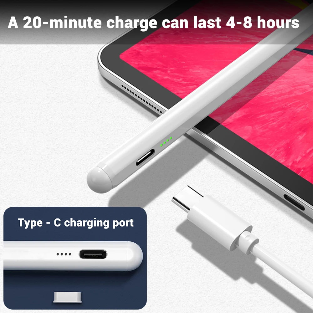 New Universal Active Stylus Pen 2026 for iOS Android Compatible with Apple Pencil Samsung Huawei Xiaomi Tablet Phone Drawing Pen