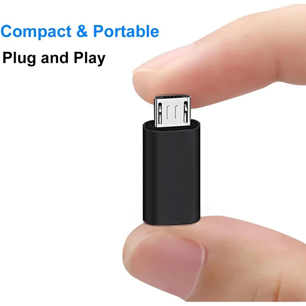 USB C/Micro To Micro/USB-C Adapter Type-C Female Converters, Charging And Data Sync for Galaxy S7 And More Micro Port Devices