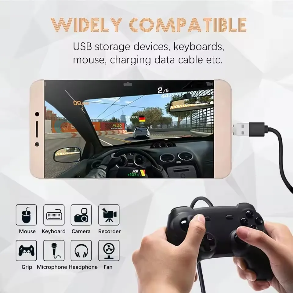 1-20Pcs USB-C Male to USB 2.0 Female Data Connector Mini USB C OTG Connector Adapter Type C To USB Adapte for Macbook Samsung