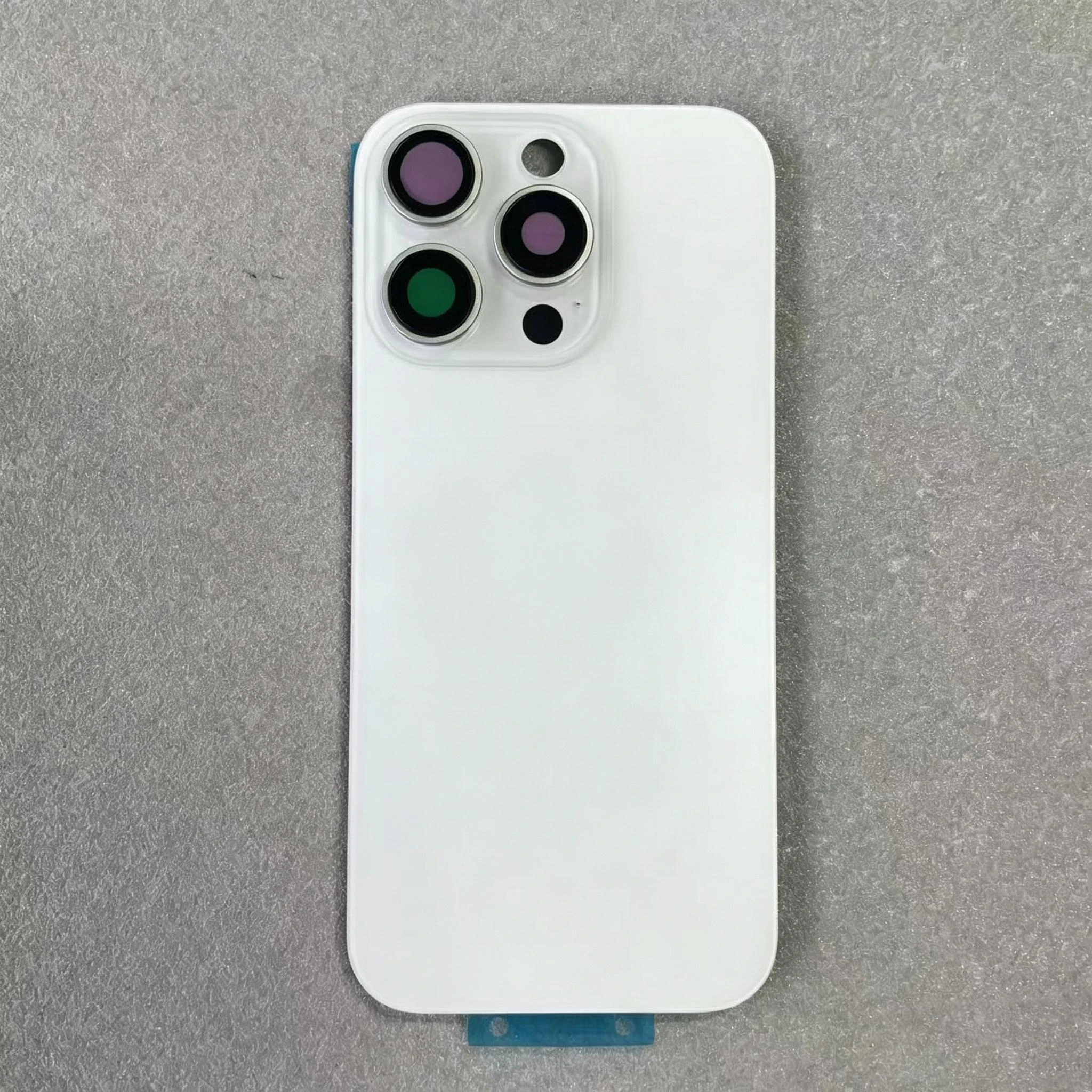 Rear Back Glass Replacement For iPhone 15 Pro 16 Pro, Built‑in Magnetic Ring And Bracket, Rear Housing Repair DIY Spare Parts