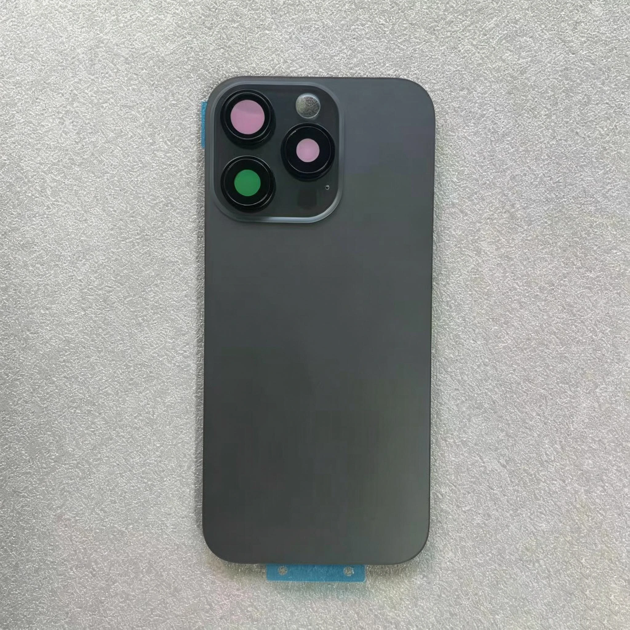 Rear Back Glass Replacement For iPhone 15 Pro 16 Pro, Built‑in Magnetic Ring And Bracket, Rear Housing Repair DIY Spare Parts