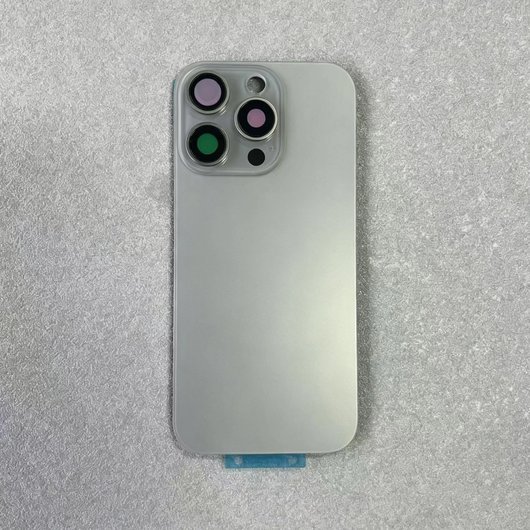 Rear Back Glass Replacement For iPhone 15 Pro 16 Pro, Built‑in Magnetic Ring And Bracket, Rear Housing Repair DIY Spare Parts