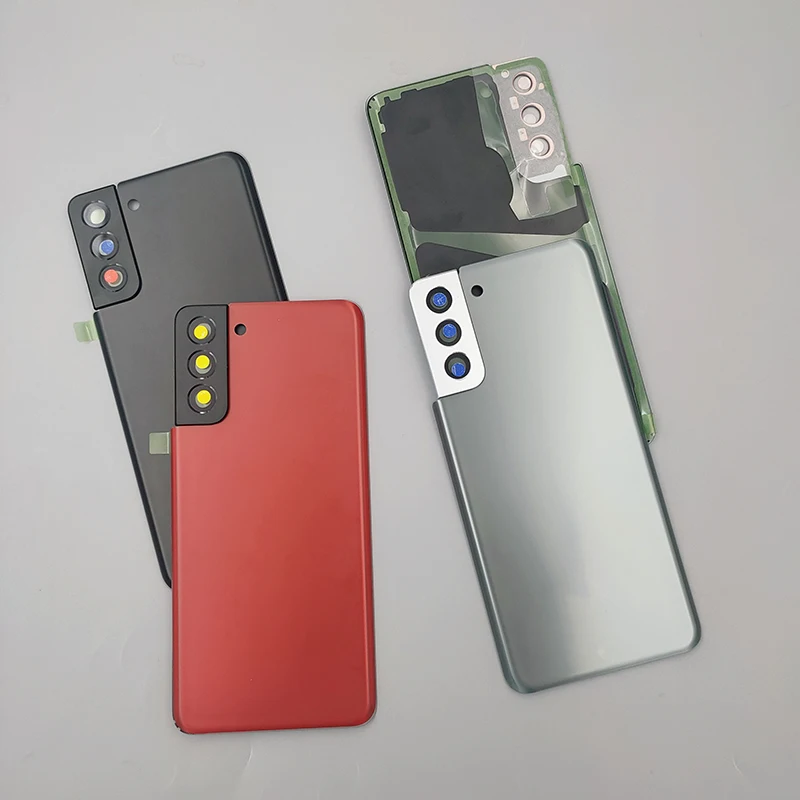 A+ Back Glass Battery Cover For Samsung Galaxy S21 Plus S21+ 5G SM-G996B Rear Door Housing Case Repair Replacement Parts & Glue