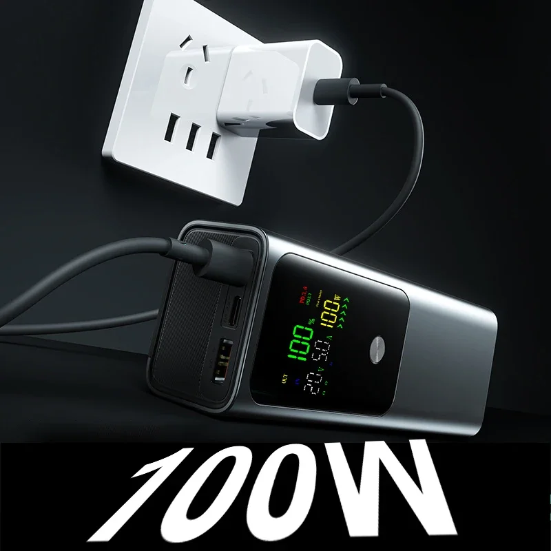 PD 100W DIY Battery Charger Case Fast Charging for 4PCS 21700 Polymer 20000mA Battery Power Bank Box for Macbook Need Welding