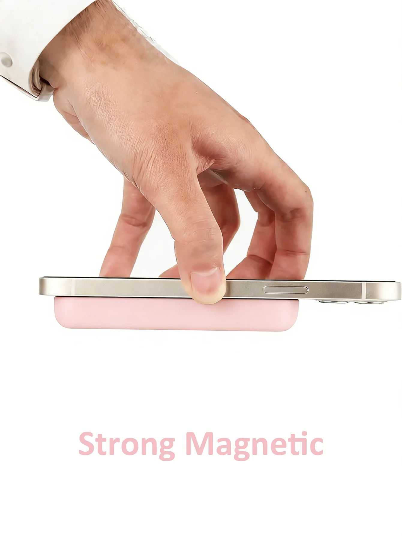 3Pcs Silicone Case Compatible with Magsafe Battery Case, Magsafe Battery Case Cover, Scratch-Resistant, Anti-Spillage, Anti-Drop