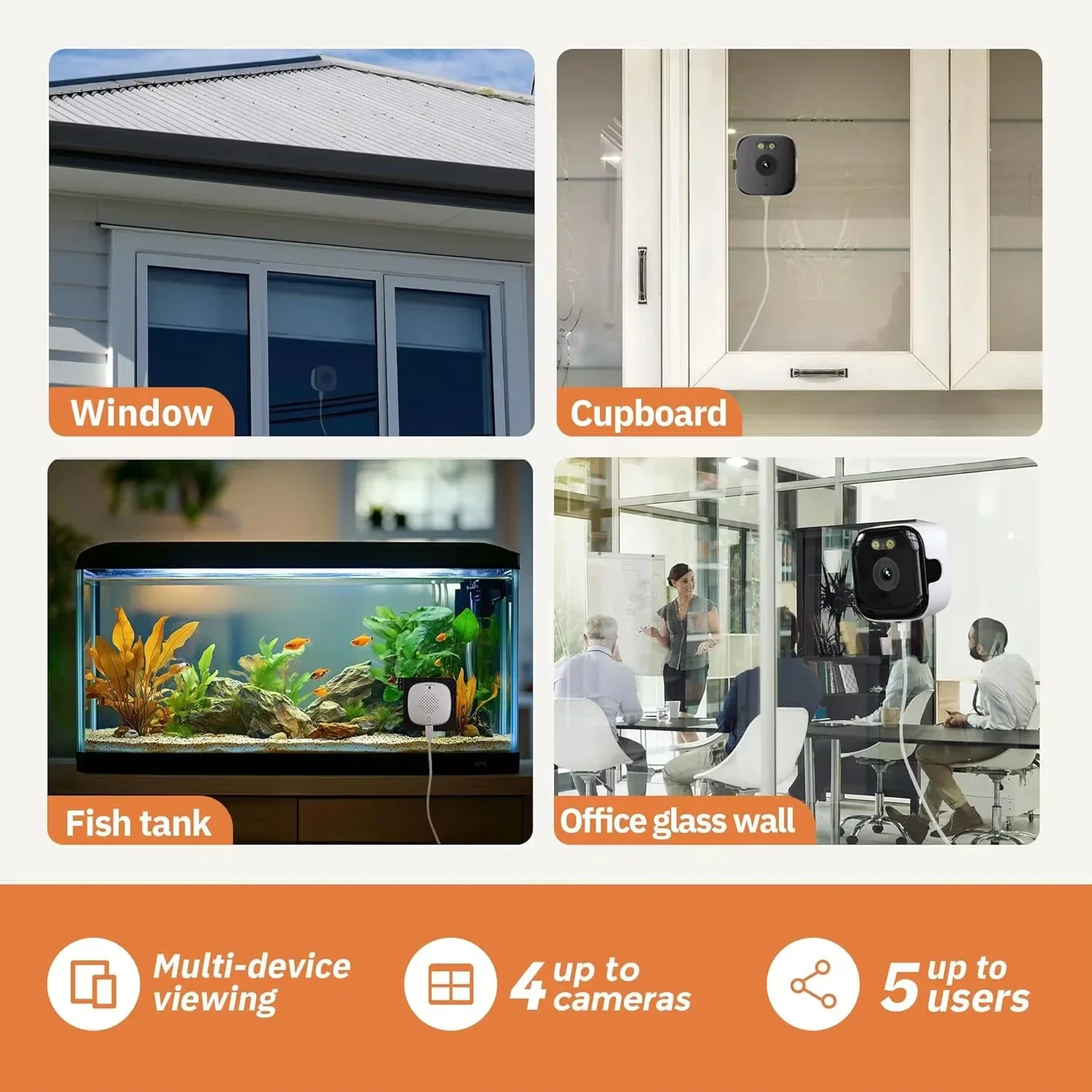 2.4/5GHz WiFi 3MP 1080P HD Night Vision Paste Mount Security Camera Indoor Home Surveillance Safety Monitoring 2026