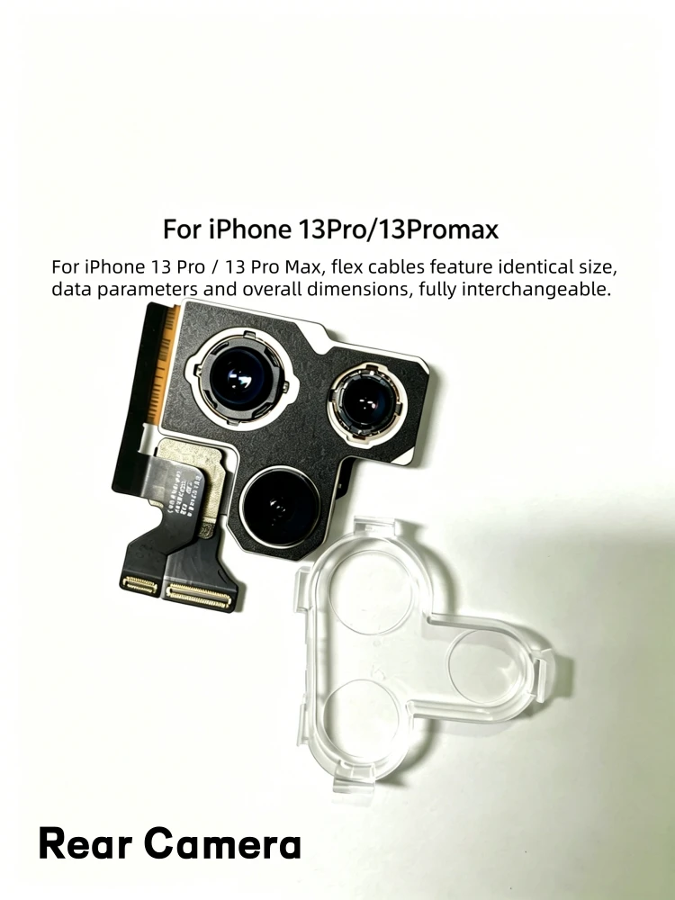Fully Tested Rear Back Camera Module With Flex Cable For iPhone 11 12 13 14 15 16 17 Pro Max 12 13 Mini Replacement Repair Part
