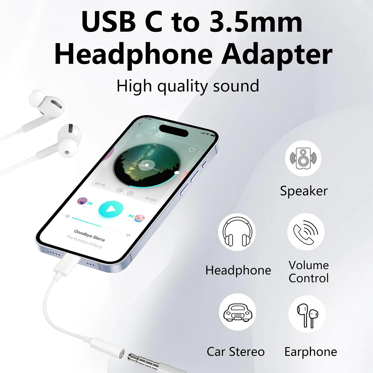 3pcs Original Headphone Adaptador For iPhone 17 16 15 14 13 12 11 Pro Aux Audio Splitter L To 3.5mm Adapter Earphone Jack Cable