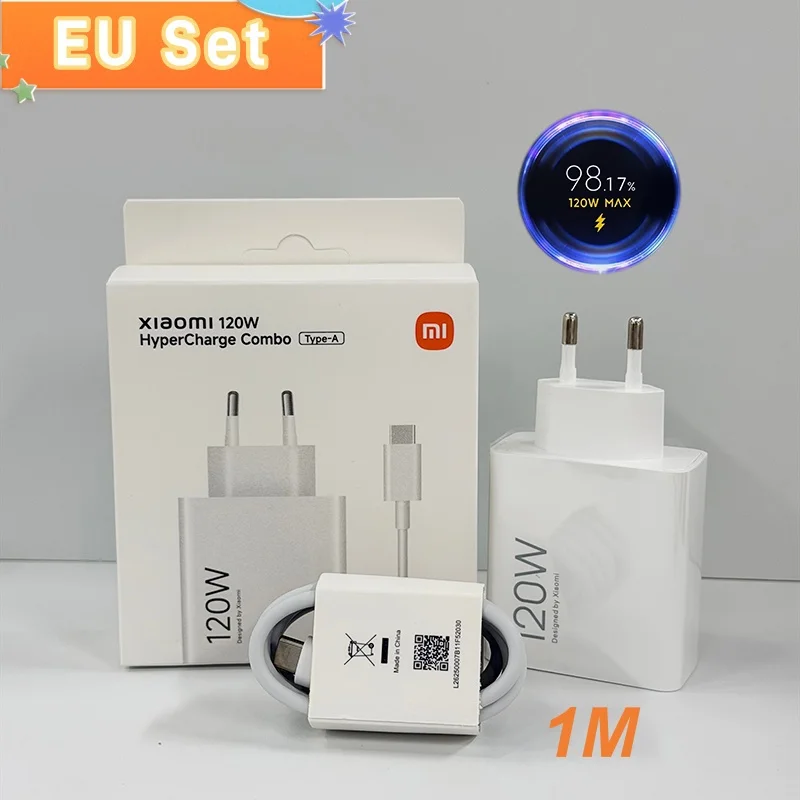 Original Xiaomi Charger 120W 100W Fast Turbo Charge Adapter Xiaomi 18 17 17T 15 14 13 12 14T 13T 12S Pro POCO F9 Ultra F7 Redmi