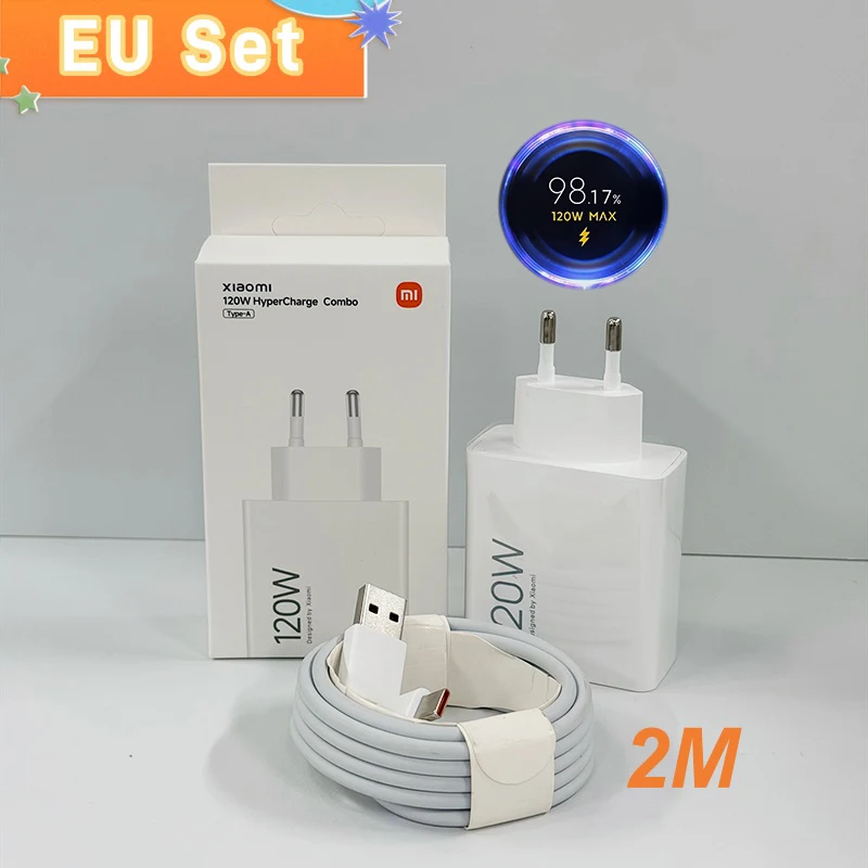 Original Xiaomi Charger 120W 100W Fast Turbo Charge Adapter Xiaomi 18 17 17T 15 14 13 12 14T 13T 12S Pro POCO F9 Ultra F7 Redmi