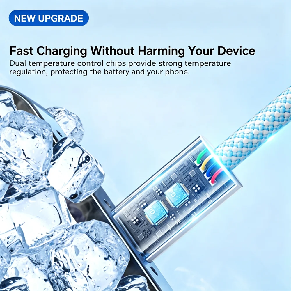 20W USB Fast Charge Braided Cable For iPhone 11 12 13 Mini 14 Pro Max X XR XS Max 7 8 14 Plus Rapid Charging USB Data Sync Cable