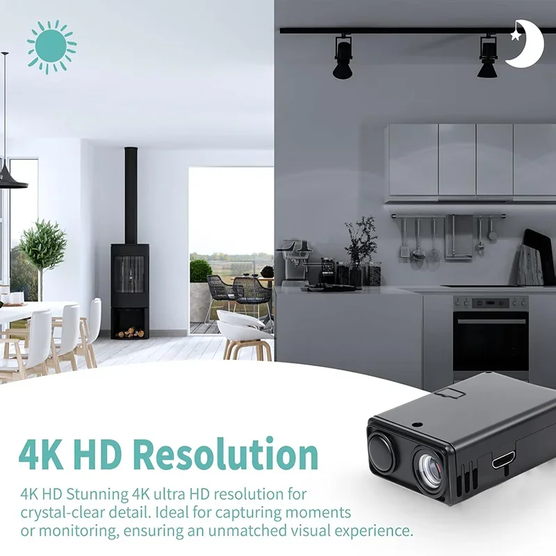New 4K Camera WiFi Wireless Monitor Night Vision Remote Motion Detecting Camcorders Security Protection Indoor Surveillance 2026