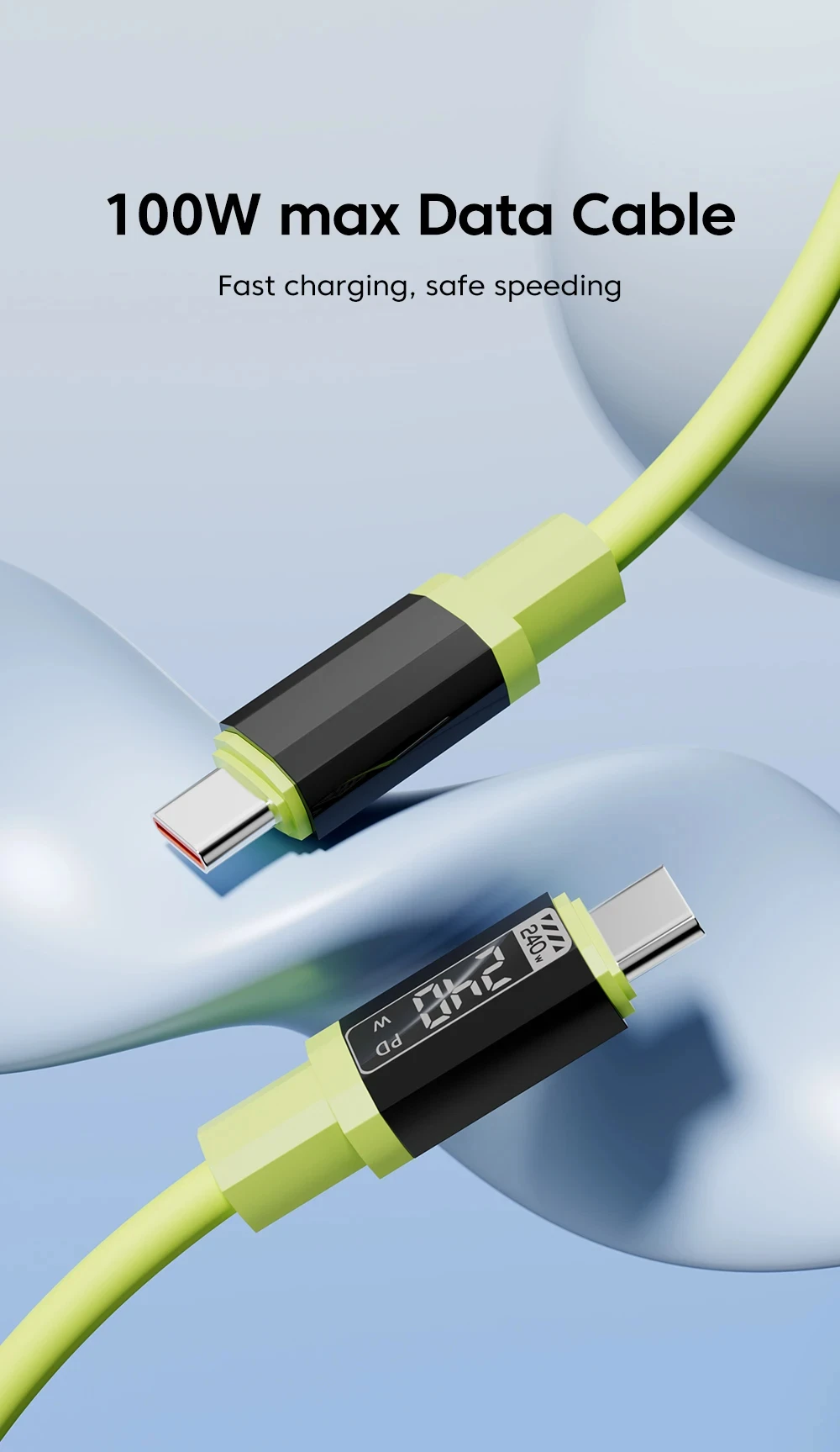 NNBILI 3Pcs USB C to Type C Cable Fast Charging Phone Charger Data Cord For iPhone Xiaomi Huawei USBC Quick Charge Wire 1/1.5/2M
