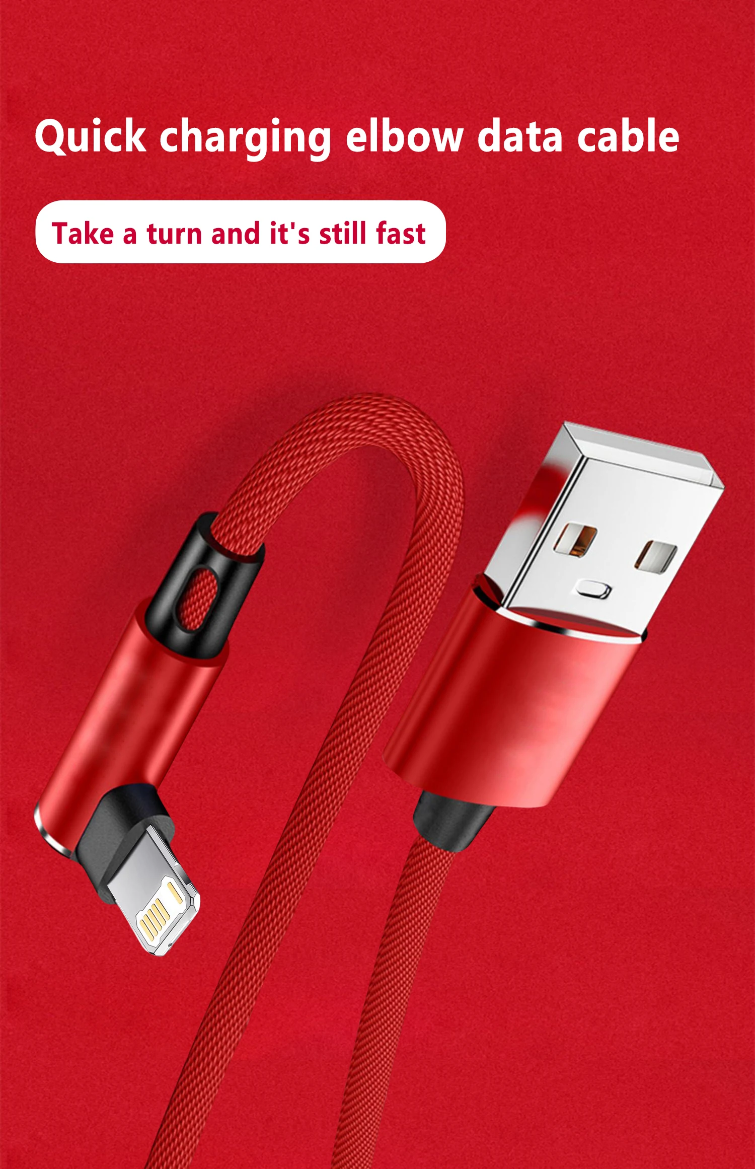 90 Degree USB Cable For iPhone 14 13 12 11 Pro Max X XR 6s 7 8 Plus 1m 2m Lead Mobile Phone Fast Charging Cord Data Charger Wire