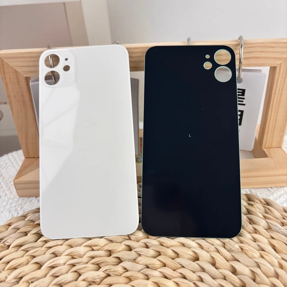 For Apple iPhone 11 Replacement Rear Back Glass Housing Cover Battery Door Back Panel With Camera Hole Multi‑Colors Repair Parts