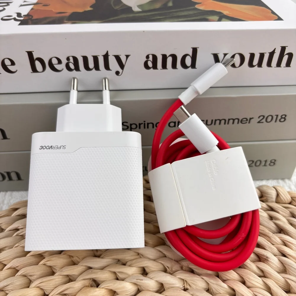 Oneplus 120W GaN SuperVOOC Charger EU Dual Port USB‑A USB‑C PD PPS QC3.0 Fast Charging Wall Adapter for 1+ 15 15T 14 Ace 6T 6 5