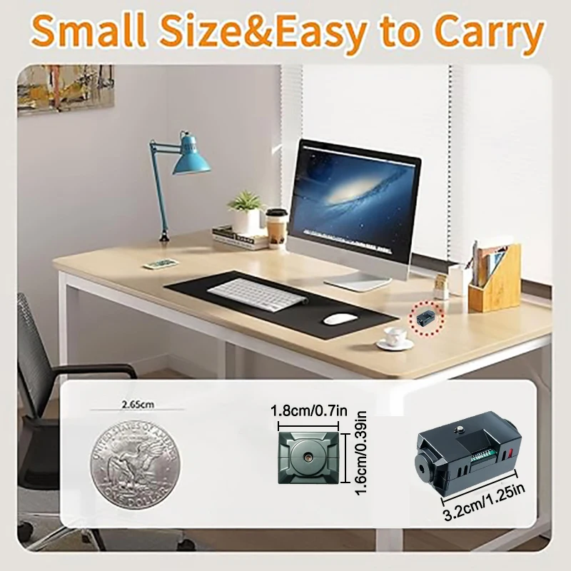 1080P Mini Night Vision Wireless Surveillance Camera Lightweight Clear Portable Motion Detection Premium Quality Security Cam