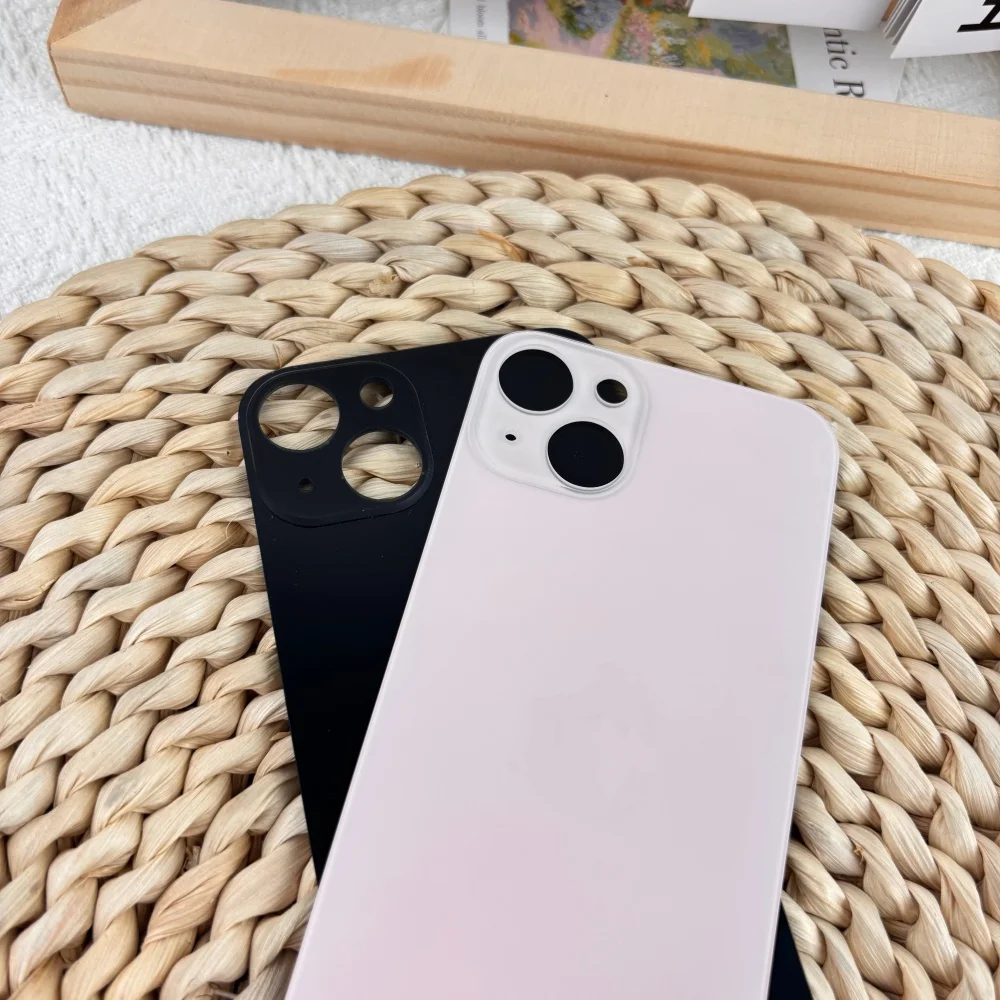 Replacement Back Glass Cover For Apple iPhone 13 Rear Battery Door Housing Glass With Precise Camera Cutout Repair Spare Parts
