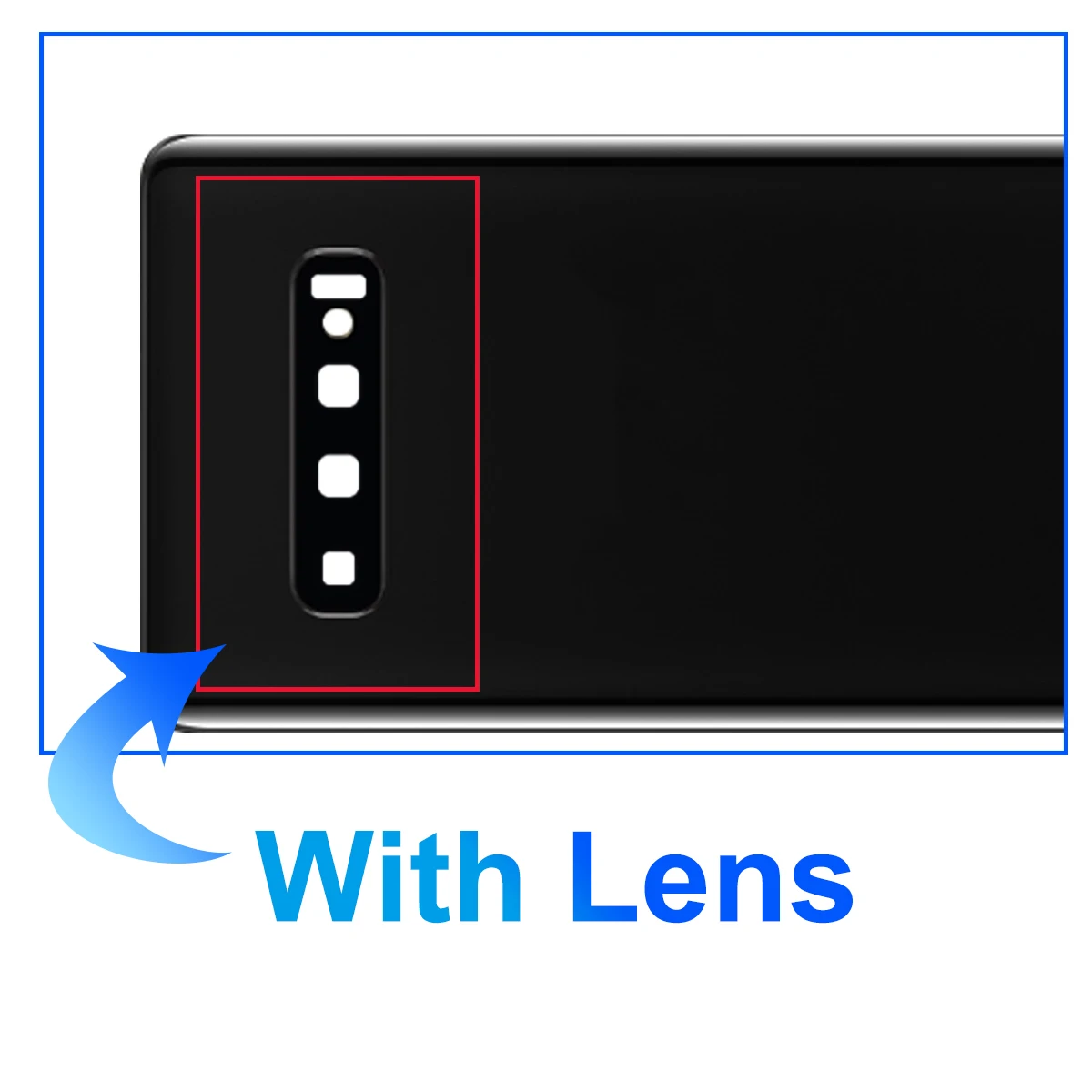 For Samsung S10 S10+ G975 G970 Battery Glass Back Cover Housing Rear Door Case Panel Parts with Camera Lens