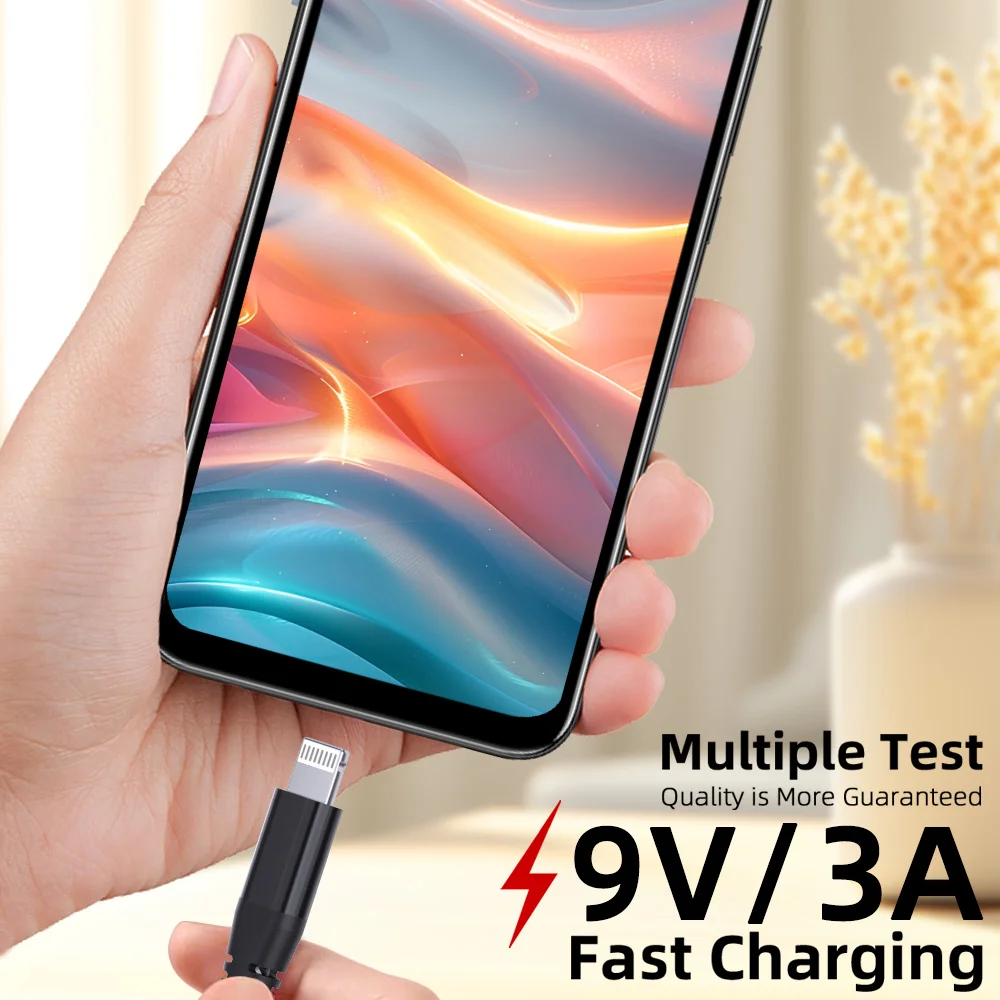 MFi Certified Type C to Lightning Nylon Braided Cable 20W Fast Charging Data Sync 1/2 Pack for iPhone 14 13 12 11 Pro