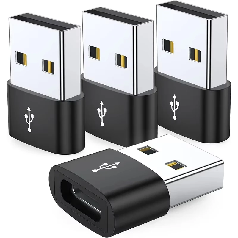 USB 2.0 to Type C Adapter USB C Female to USB A Male Charger Converter OTG Adapter Compatible with for iPhone for iPad Samsung