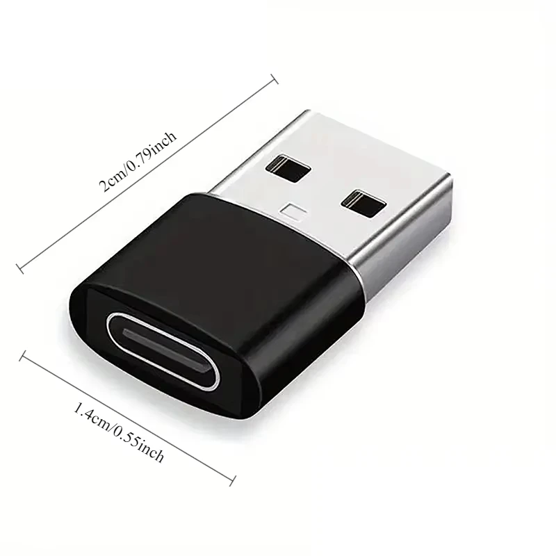USB 2.0 to Type C Adapter USB C Female to USB A Male Charger Converter OTG Adapter Compatible with for iPhone for iPad Samsung