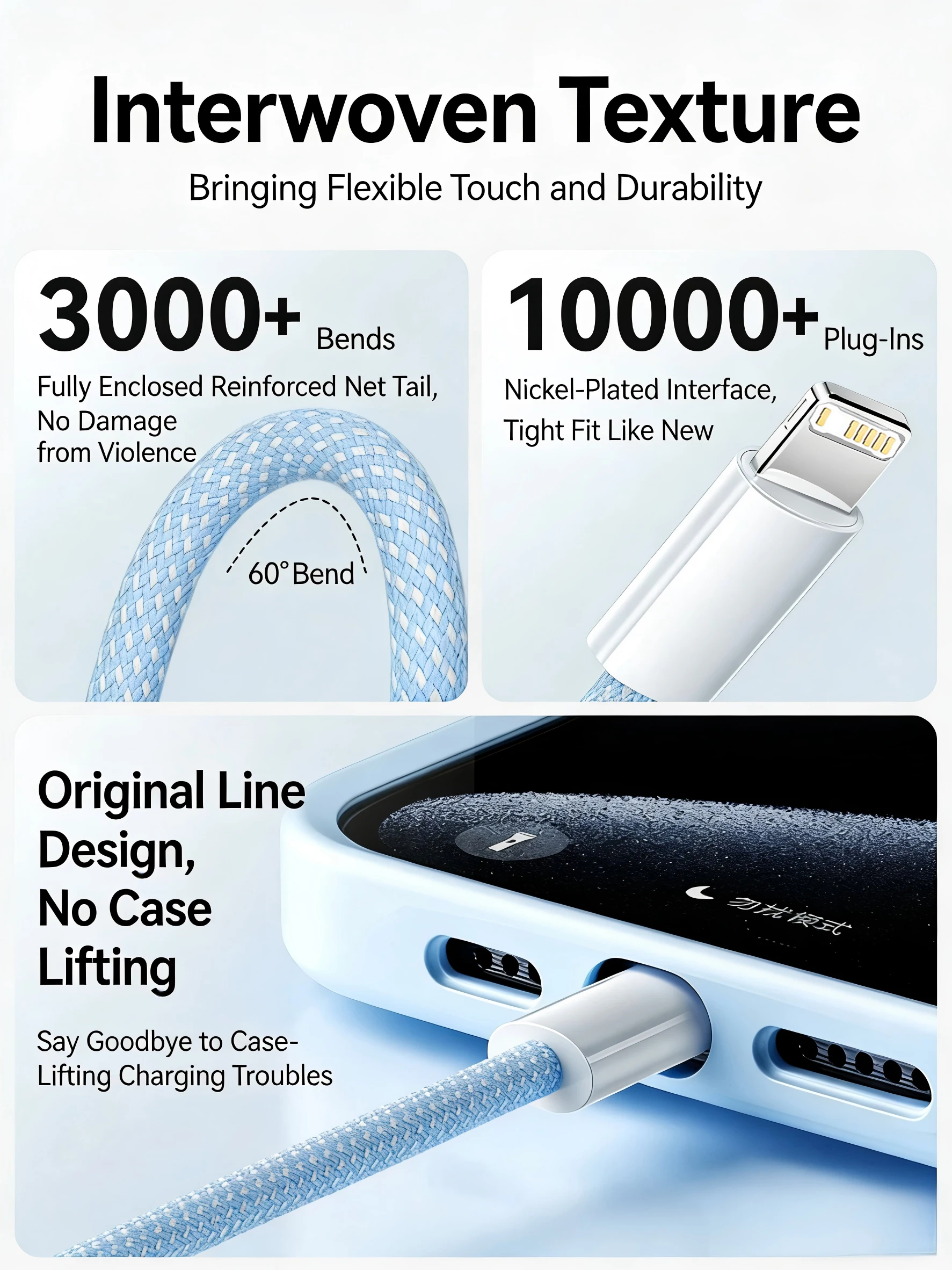 3PCS PD 30W USB Cable For iPhone 14 13 12 11 Pro Max 7 8 14 Plus XS XR Fast Charging USB C Cable Charger Date Wire Accessories