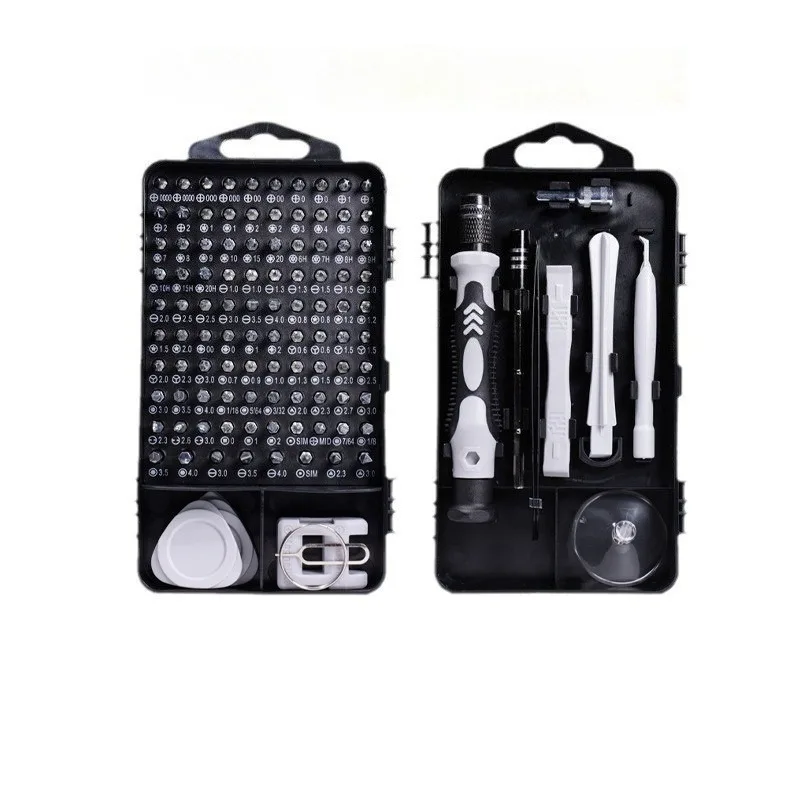 Best-selling screwdriver kit - 115-piece set of heads, tool set, multi-functional screwdriver, precision screwdriver set