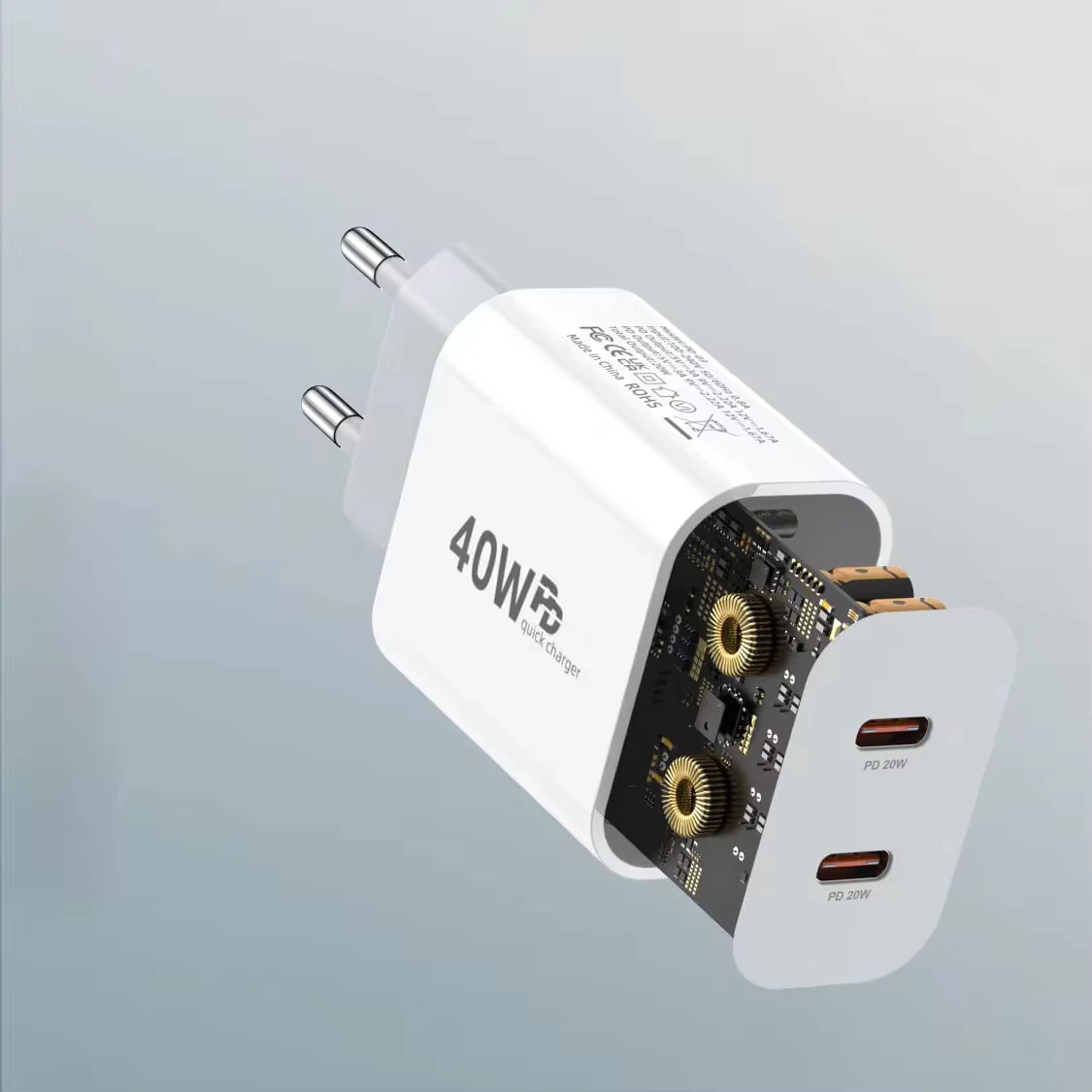 40W Type C Fast Charger For iPhone 16 15 14 13 12 11 Pro Max Plus PD Charging Cable Charger Phone Accessories