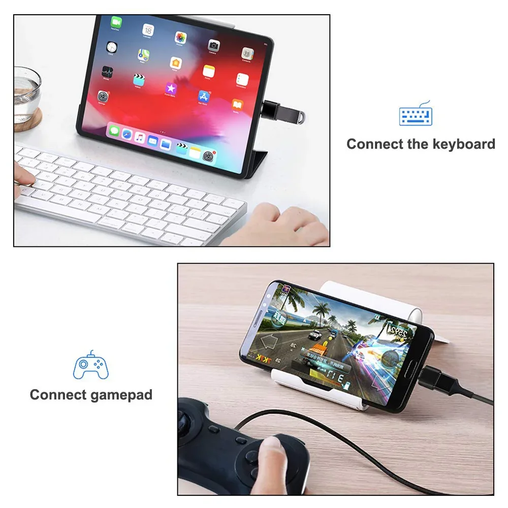 USB3.0 Mobile Phone Adapter Type C to USB Adapter USB-C Male To USB Female High Speed Data Connector For Xiaomi PC MacBook Phone