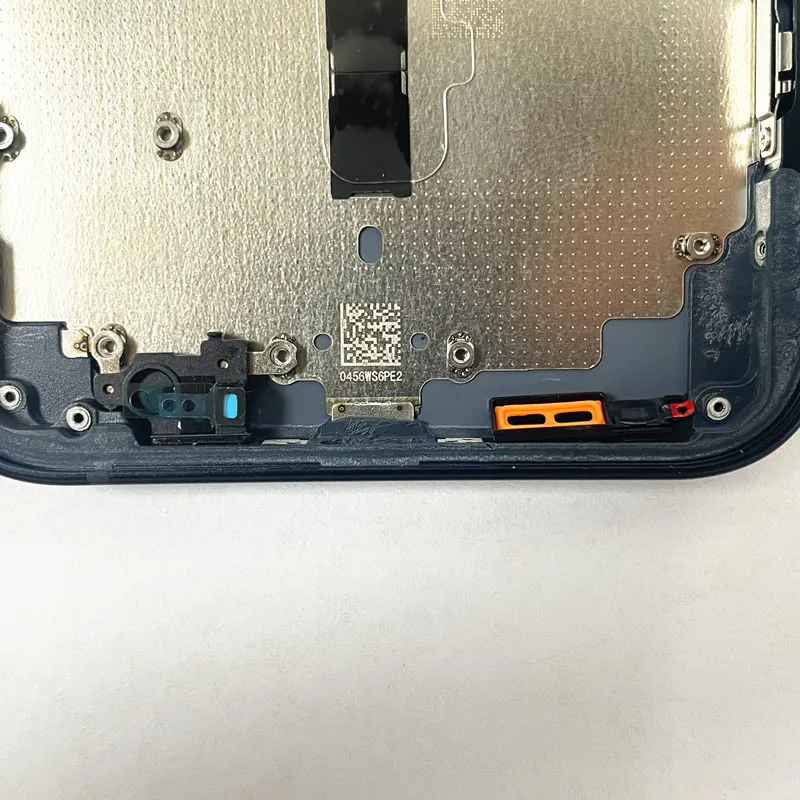 Rear Housing For iPhone 13 13Mini Back Battery Door Rear Glass + Middle Frame Cover ,SIM Tray Side Key Replacement CE Logo