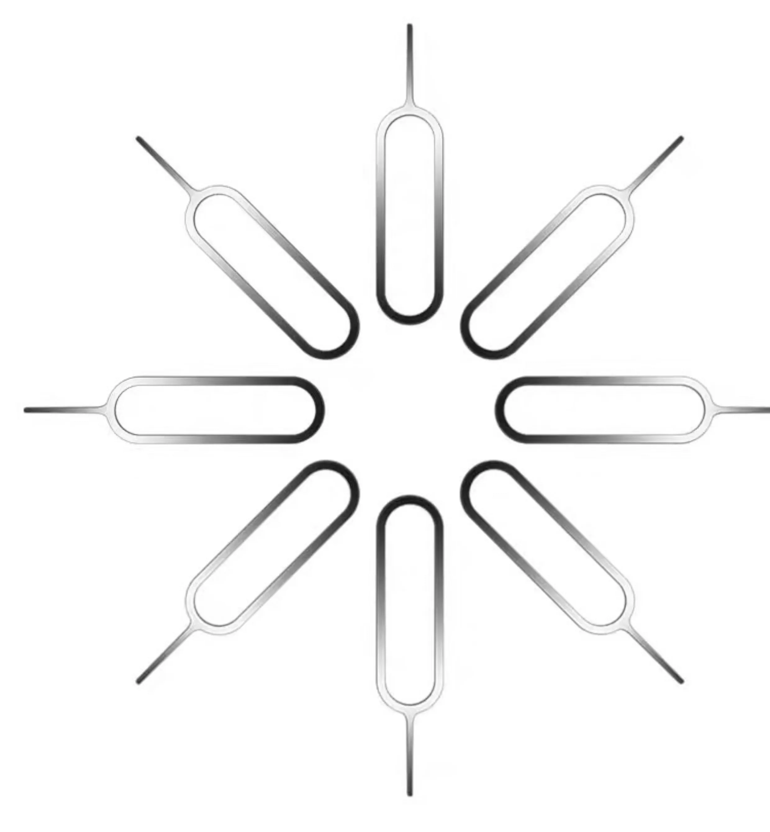 1-20PCS Universal Anti Loss Pin Eject Sim Card Tray Open Pin Needle Key Tool For iPhone 15 Samsung Xiaomi Redmi Huawei