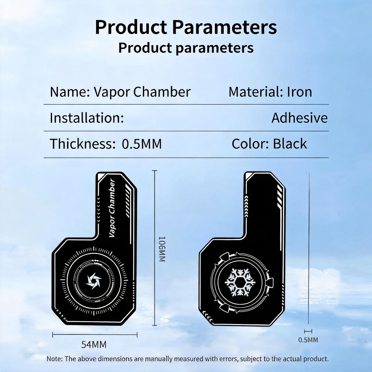 New Cell Phone Cooler Plate Radiator Magnetic Radiating Sticker for Game Cooling Fans Heat Sink For IPhone/Samsung/Xiaomi