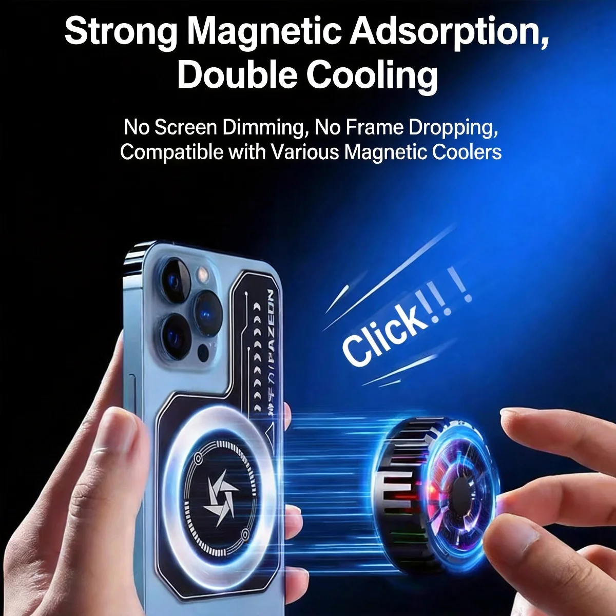 New Cell Phone Cooler Plate Radiator Magnetic Radiating Sticker for Game Cooling Fans Heat Sink For IPhone/Samsung/Xiaomi