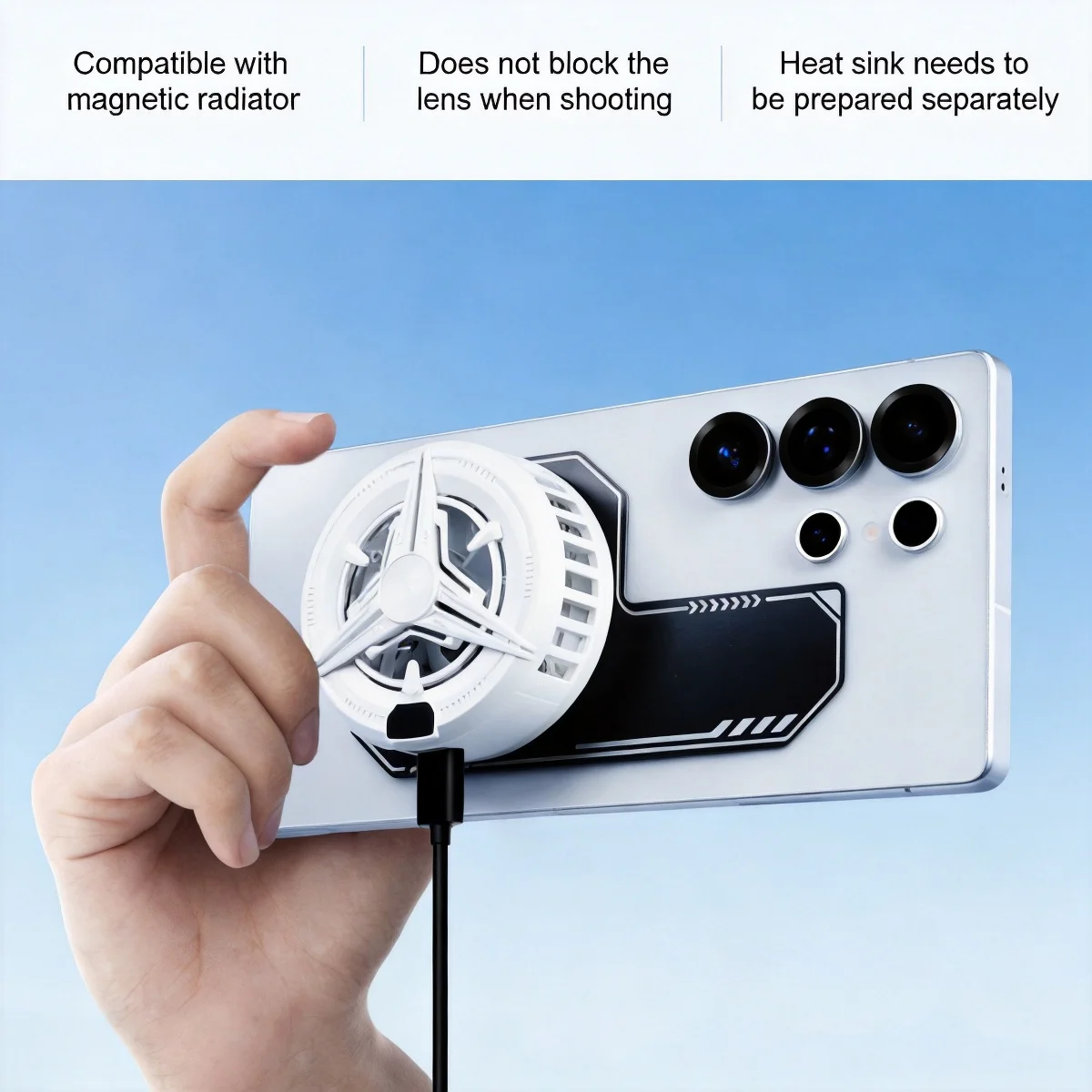 New Cell Phone Cooler Plate Radiator Magnetic Radiating Sticker for Game Cooling Fans Heat Sink For IPhone/Samsung/Xiaomi