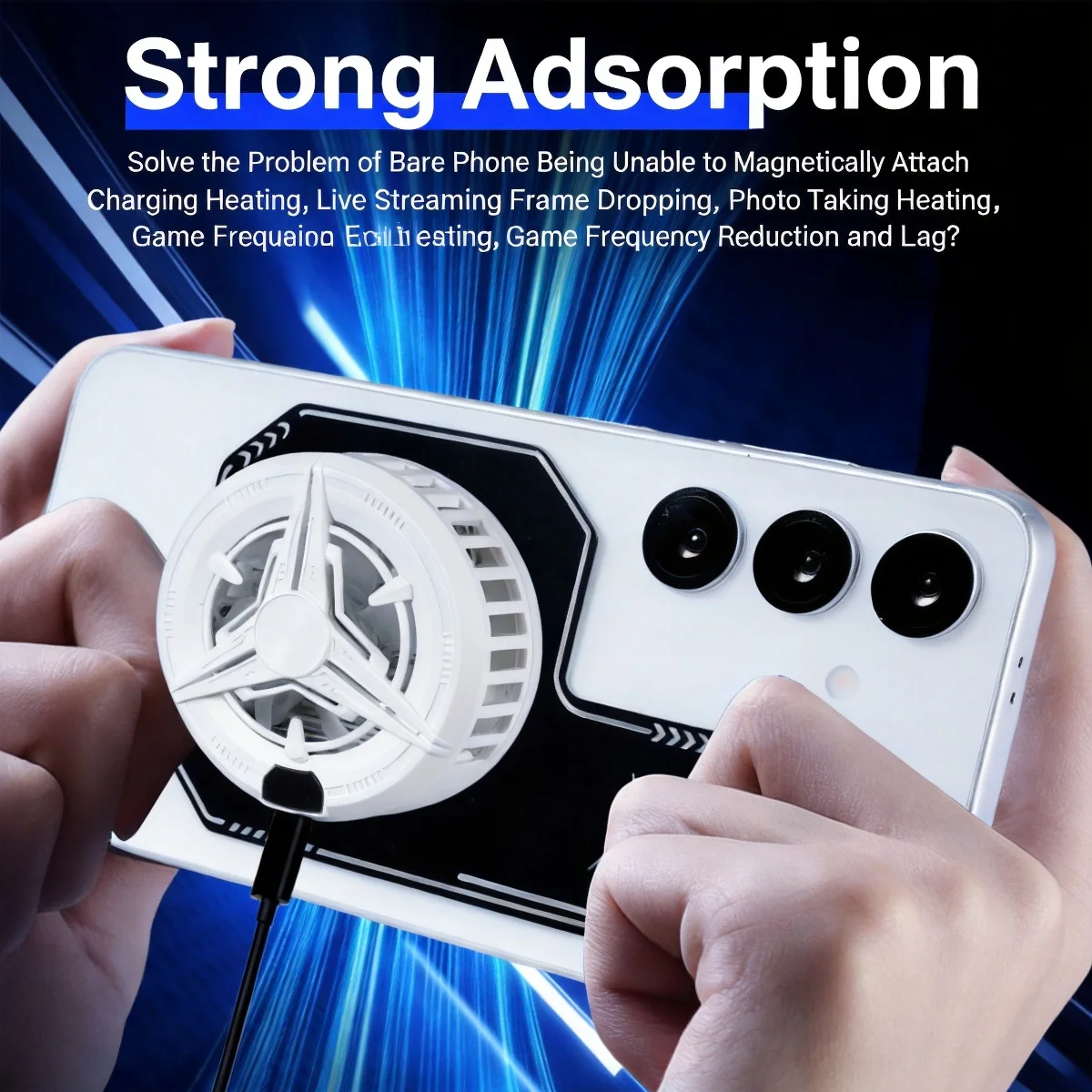 New Cell Phone Cooler Plate Radiator Magnetic Radiating Sticker for Game Cooling Fans Heat Sink For IPhone/Samsung/Xiaomi