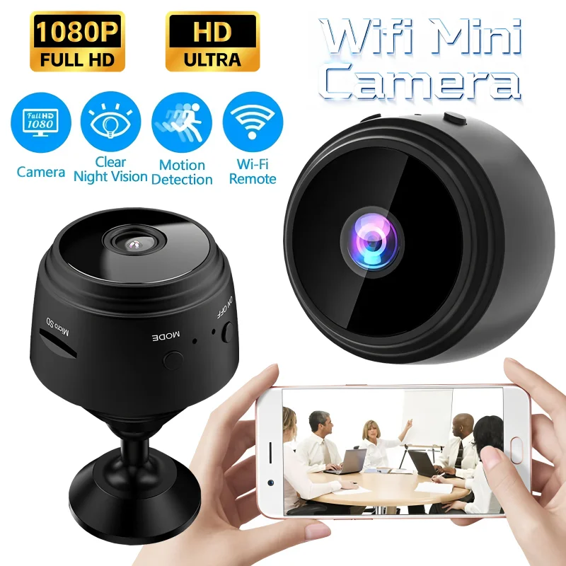 Wireless WiFi Smart Security Camera HD Night Vision Surveillance Cam Motion Detection Monitor For Pet Elderly Baby Household