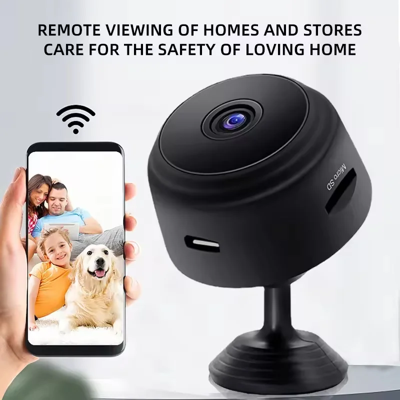 Wireless WiFi Smart Security Camera HD Night Vision Surveillance Cam Motion Detection Monitor For Pet Elderly Baby Household