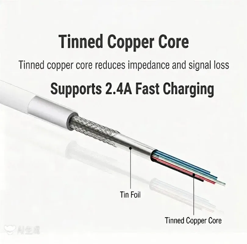 1M/2M/3M USB A to Lightning Fast Charging Cable Thickened MFi Certified For iPhone 14 13 12 11 Pro Max XR 8 Plus Data Sync Cord