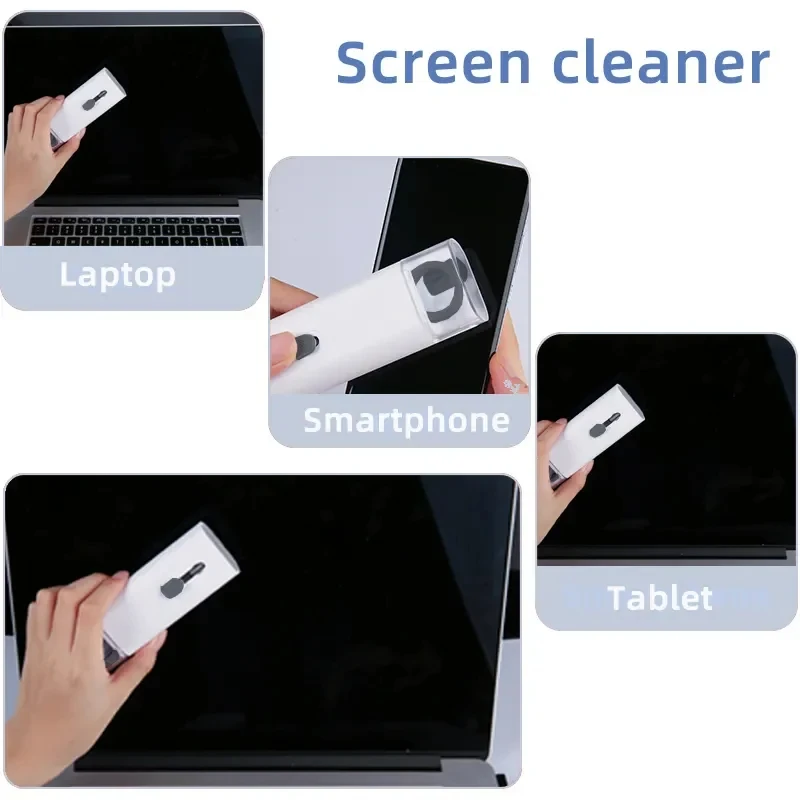 7-in-1 Computer Keyboard Cleaner Brush Kit Earphone Cleaning Pen For Headset Keyboard Cleaning Tools Cleaner Keycap Puller Kit