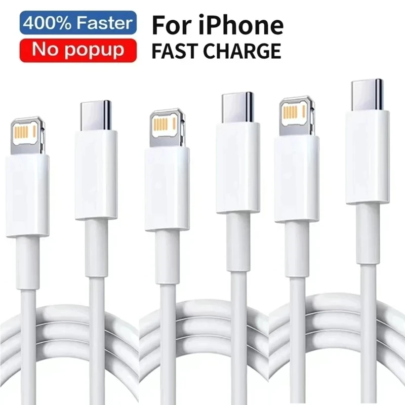 Certification LAIHONEN 1pc 2pcs Type C to Lightning Cable Fast Charging Suitable for IPhone11 12 13 Charger USB Type C Suitable