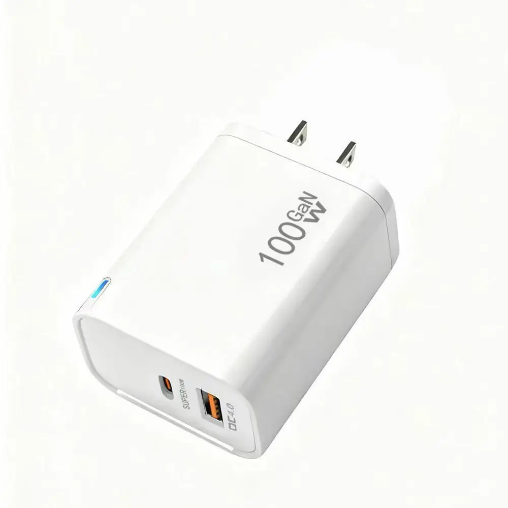 100W GaN USB-C +USBA Charger for MacBook Air ,Samsung Galaxy,Ipad Pro, Phone 17/16/15 and More , Power Bank Quick Charge