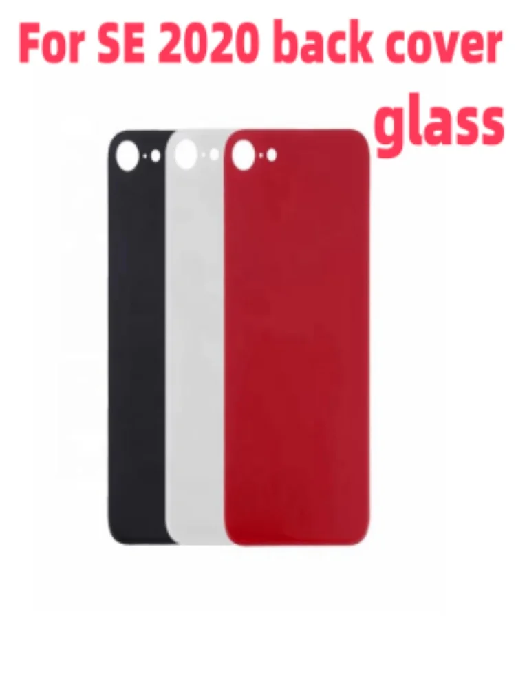 Back Glass For iPhone SE 2020 Back Cover Glass Fast Replacement Housing Battery Cover Big Hole Rear Glass with glue