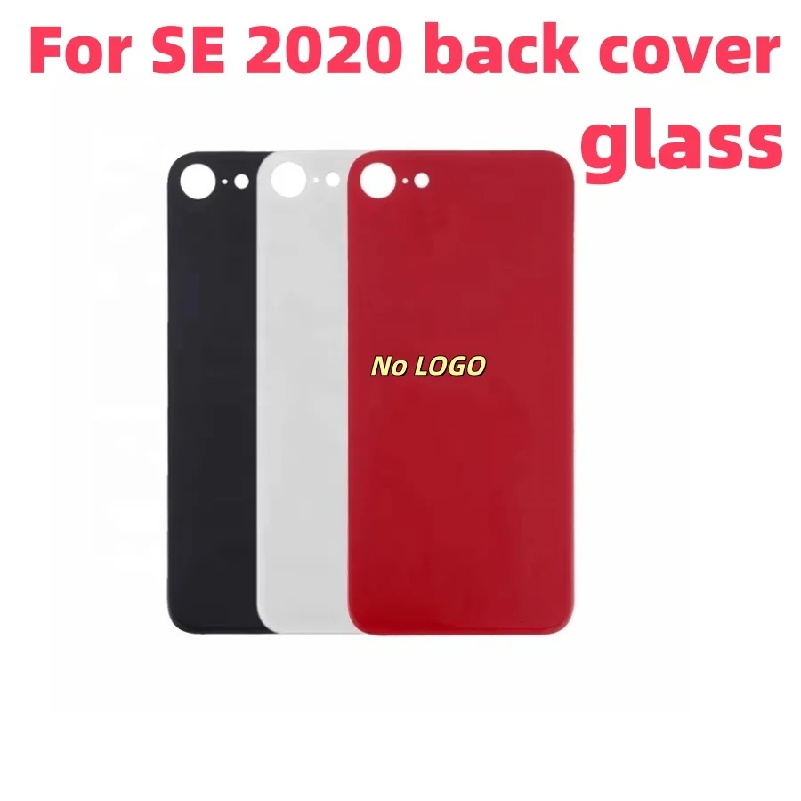 Back Glass For iPhone SE 2020 Back Cover Glass Fast Replacement Housing Battery Cover Big Hole Rear Glass with glue