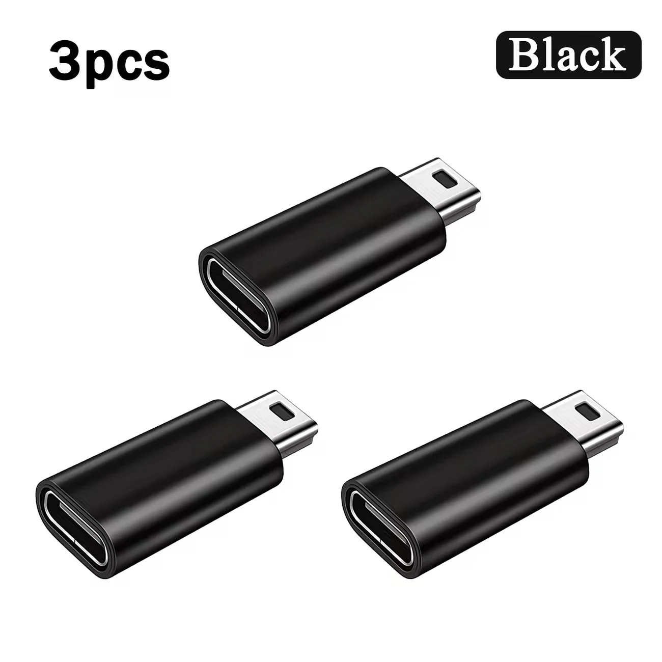 1/2/3/4Pack USBC to Mini USB Adapter, USB Mini to Usbc Adapter Supports Charge & Data Sync Compatible with Digital Camera, GPS R