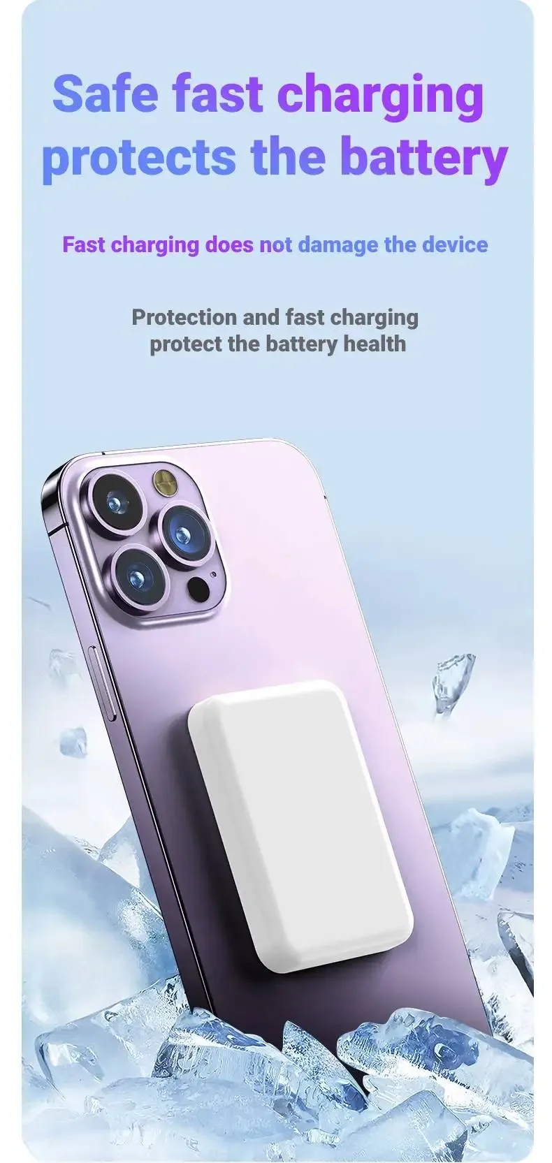 20000mAh Magnetic Portable Charger 22.5W Fast Charging Power Bank Universal for iPhone Android