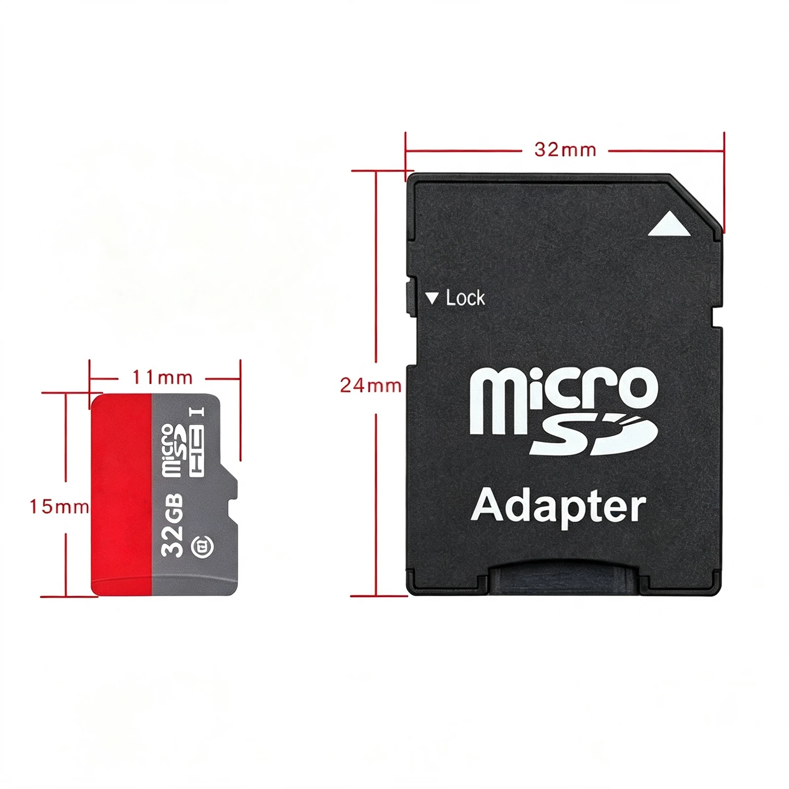 1/50pcs Micro SD TransFlash TF To SD SDHC Memory Card Adapter Converter Phones Tablet Memory Stick For Computer Intemal Storages