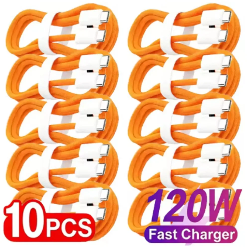 10 Pack Type C to Type-C 240W Super Fast Charging Cable Heavy Duty Charger Cord Fit iPhone 17 16 15 Samsung Huawei Xiaomi Etc